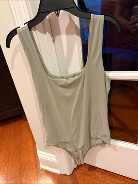 Abercrombie & Fitch Sage Green Scoop Neck Bodysuit